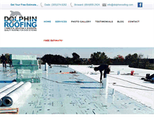 Tablet Screenshot of dolphinroofing.com